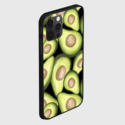 Чехол для iPhone 12 Pro Avocado background, цвет: 3D-черный — фото 2