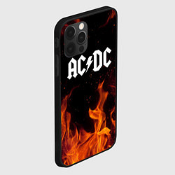 Чехол для iPhone 12 Pro AC DC, цвет: 3D-черный — фото 2