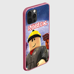 Чехол для iPhone 12 Pro ROBLOX, цвет: 3D-малиновый — фото 2