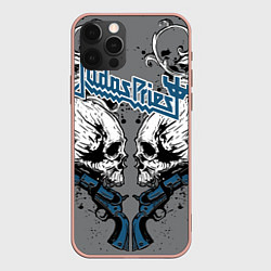 Чехол для iPhone 12 Pro Judas Priest, цвет: 3D-светло-розовый