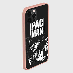 Чехол для iPhone 12 Pro Pac Man, цвет: 3D-светло-розовый — фото 2