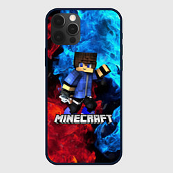 Чехол для iPhone 12 Pro Minecraft Майнкрафт, цвет: 3D-черный