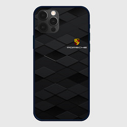 Чехол для iPhone 12 Pro PORSCHE, цвет: 3D-черный