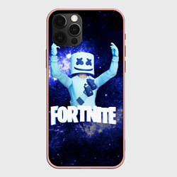 Чехол для iPhone 12 Pro Marshmello, цвет: 3D-светло-розовый