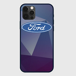 Чехол для iPhone 12 Pro Ford, цвет: 3D-черный