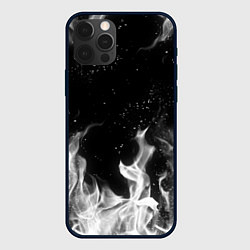 Чехол для iPhone 12 Pro БЕЛЫЙ ОГОНЬ, цвет: 3D-черный