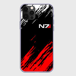 Чехол для iPhone 12 Pro MASS EFFECT N7, цвет: 3D-светло-сиреневый