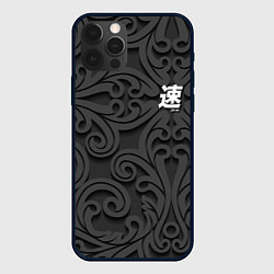 Чехол для iPhone 12 Pro JDM, цвет: 3D-черный