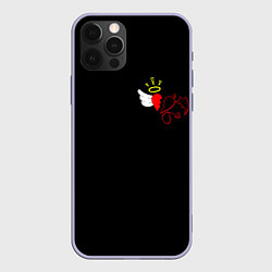 Чехол для iPhone 12 Pro Добро и зло, Payton Moormeier, цвет: 3D-светло-сиреневый