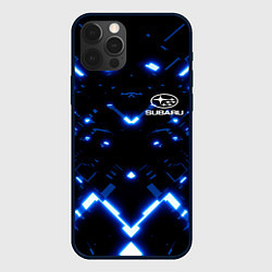 Чехол для iPhone 12 Pro SUBARU, цвет: 3D-черный