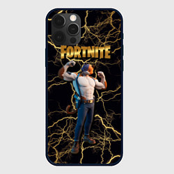 Чехол для iPhone 12 Pro Meowcles Fortnite 2, цвет: 3D-черный