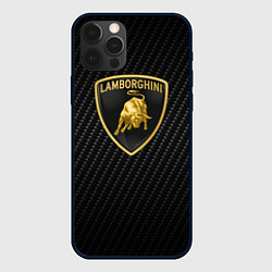 Чехол для iPhone 12 Pro Lamborghini Z, цвет: 3D-черный