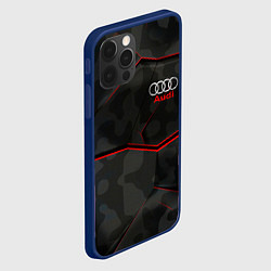 Чехол для iPhone 12 Pro AUDI, цвет: 3D-тёмно-синий — фото 2