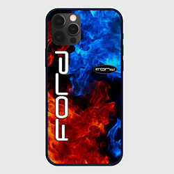 Чехол для iPhone 12 Pro FORD, цвет: 3D-черный