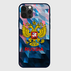 Чехол для iPhone 12 Pro RUSSIA, цвет: 3D-черный