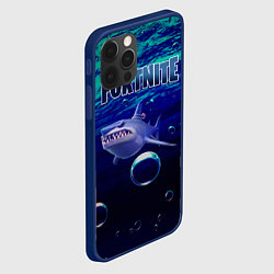 Чехол для iPhone 12 Pro Loot Shark Fortnite, цвет: 3D-тёмно-синий — фото 2
