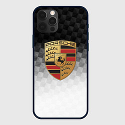 Чехол для iPhone 12 Pro PORSCHE, цвет: 3D-черный