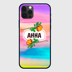 Чехол для iPhone 12 Pro Анна, цвет: 3D-черный