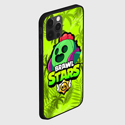 Чехол для iPhone 12 Pro BRAWL STARS SPIKE СПАЙК, цвет: 3D-черный — фото 2