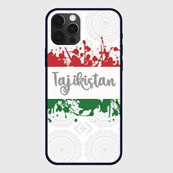 Чехол для iPhone 12 Pro Таджикистан, цвет: 3D-черный