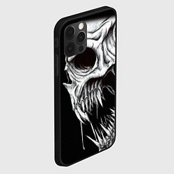 Чехол для iPhone 12 Pro Череп Z, цвет: 3D-черный — фото 2