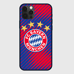 Чехол для iPhone 12 Pro BAYERN MUNCHEN, цвет: 3D-черный