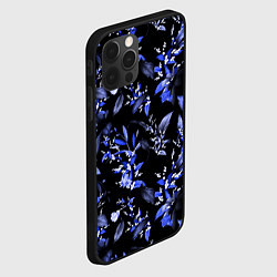 Чехол для iPhone 12 Pro Ночные цветы, цвет: 3D-черный — фото 2