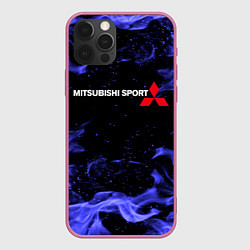 Чехол для iPhone 12 Pro MITSUBISHI, цвет: 3D-малиновый