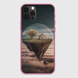 Чехол для iPhone 12 Pro Самоизоляция, цвет: 3D-малиновый