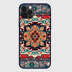 Чехол для iPhone 12 Pro Текстура ковра, цвет: 3D-черный
