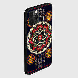 Чехол для iPhone 12 Pro Восточные узоры, цвет: 3D-черный — фото 2