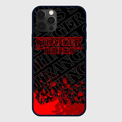 Чехол для iPhone 12 Pro ОЧЕНЬ СТРАННЫЕ ДЕЛА STRANGER, цвет: 3D-черный