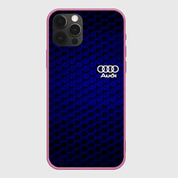 Чехол для iPhone 12 Pro AUDI, цвет: 3D-малиновый