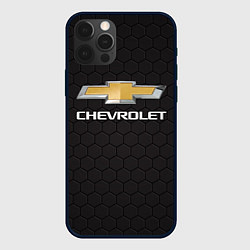 Чехол для iPhone 12 Pro CHEVROLET, цвет: 3D-черный