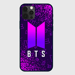 Чехол для iPhone 12 Pro BTS БТС, цвет: 3D-черный