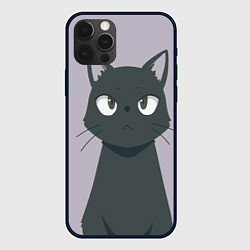Чехол для iPhone 12 Pro Чёрный кот, цвет: 3D-черный