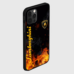 Чехол для iPhone 12 Pro LAMBORGHINI, цвет: 3D-черный — фото 2