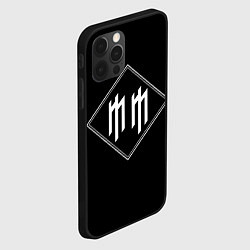 Чехол для iPhone 12 Pro Marilyn Manson, цвет: 3D-черный — фото 2