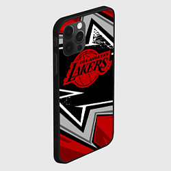 Чехол для iPhone 12 Pro LA LAKERS RED, цвет: 3D-черный — фото 2