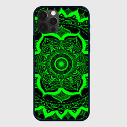 Чехол для iPhone 12 Pro Mandala, цвет: 3D-черный