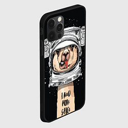 Чехол для iPhone 12 Pro Космическая Лама, цвет: 3D-черный — фото 2
