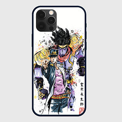 Чехол для iPhone 12 Pro JOJO, цвет: 3D-черный