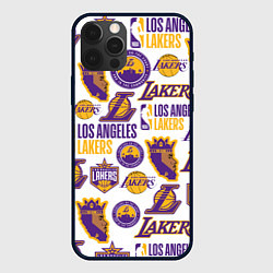 Чехол iPhone 12 Pro LAKERS LOGO