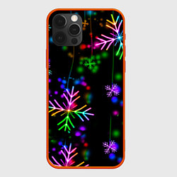 Чехол для iPhone 12 Pro Новый год, цвет: 3D-красный