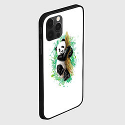 Чехол для iPhone 12 Pro Панда, цвет: 3D-черный — фото 2