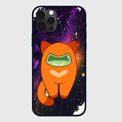 Чехол для iPhone 12 Pro Cat Among Us, цвет: 3D-черный