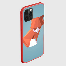 Чехол для iPhone 12 Pro Лиса, цвет: 3D-красный — фото 2