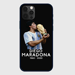 Чехол для iPhone 12 Pro Diego Maradona, цвет: 3D-черный