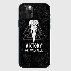 Чехол для iPhone 12 Pro Victory or Valhalla, цвет: 3D-черный