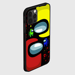 Чехол для iPhone 12 Pro AMONG US, цвет: 3D-черный — фото 2